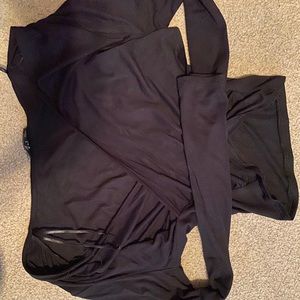 Crossover long sleeve top